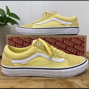 Vans Old Skool Pro UltraCush Yellow/White Size Mens 11 / Womens 12.5